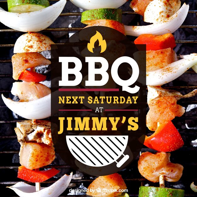 invitation for a barbecue