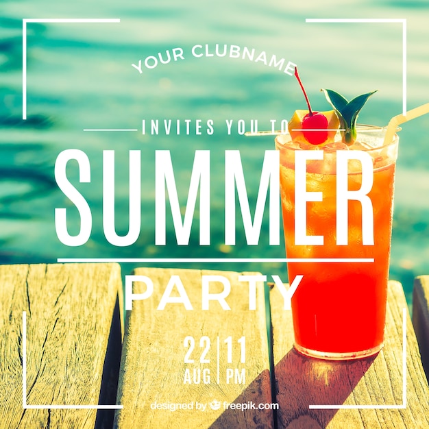 Invitation for a summer party