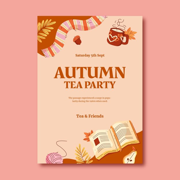 invitation template for autumn season celebration