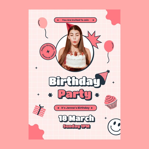 invitation template for birthday party celebration