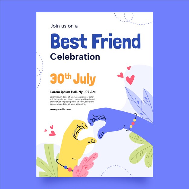 invitation template for friendship day celebration