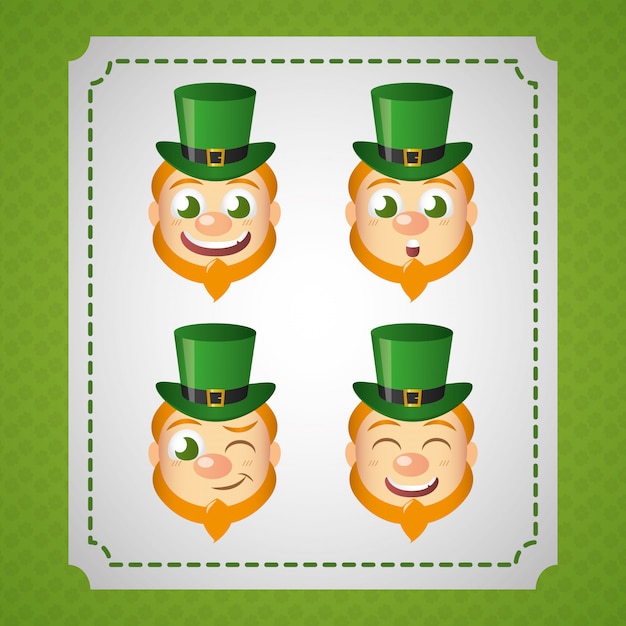 Irish leprechaun set, st patricks day