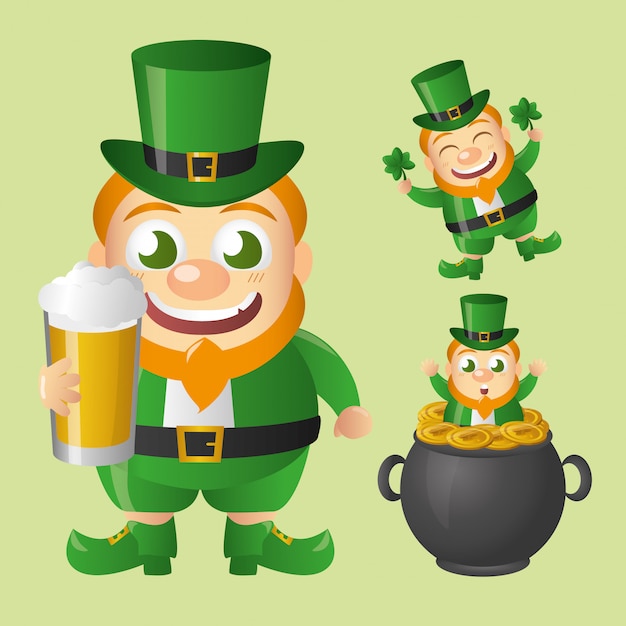 Irish Leprechaun Set, st patricks day 