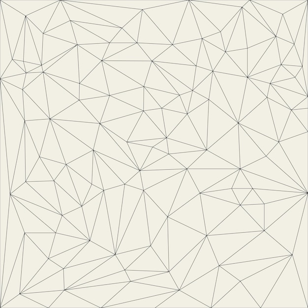 不規則な抽象的な線形グリッド。網目状のモノクロテクスチャパターン