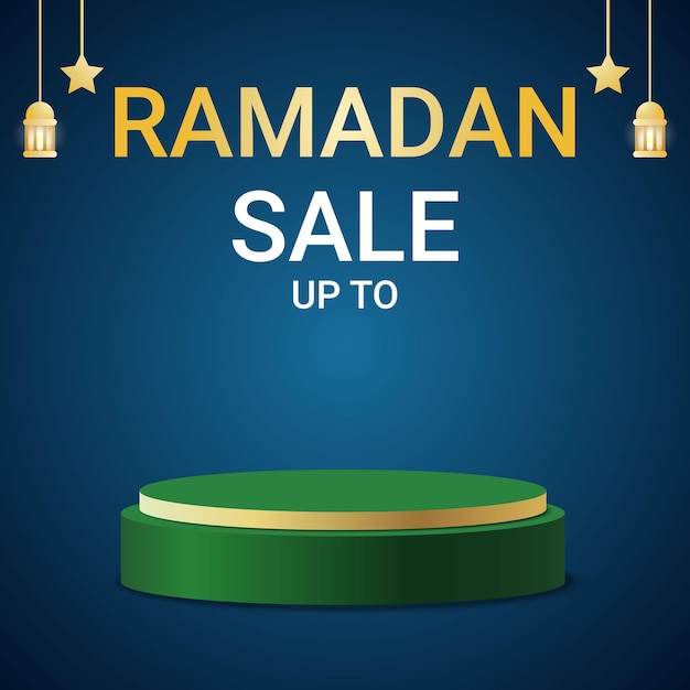 Islamic 3D Ramadan sales podium