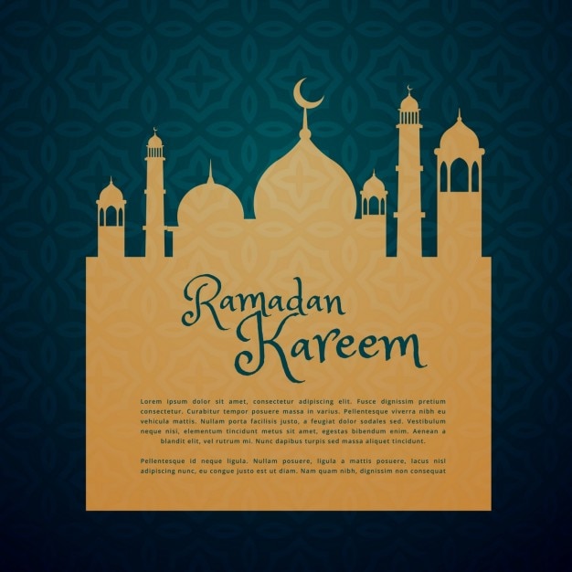 이슬람 축제 라마단 인사말 카드