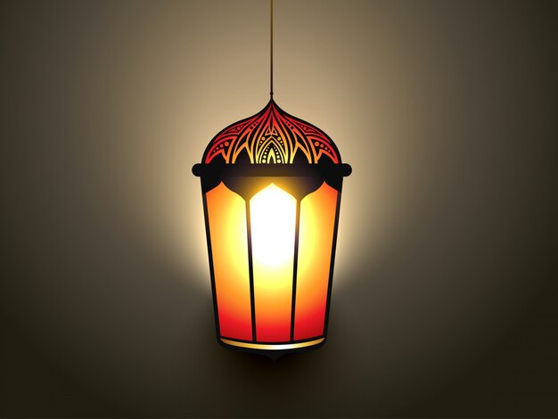 Islamic lantern illustration