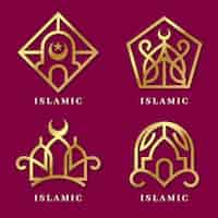 Free vector islamic logo template set