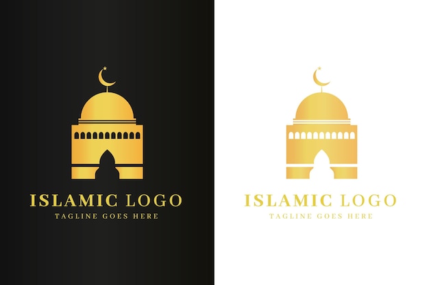 Free vector islamic logo in two colors template