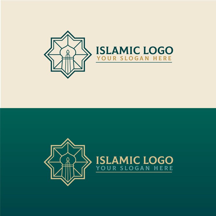 Free Vector islamic logo in two colors