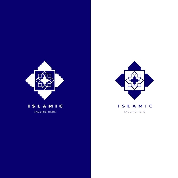 2色のイスラムロゴ