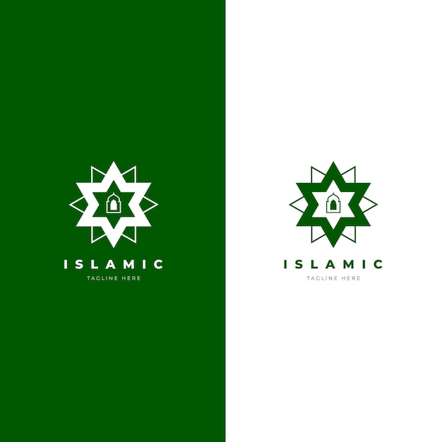 Islamic logo in two colors