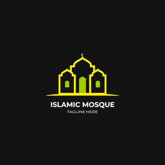 Vettore gratuito logo islamico in due colori