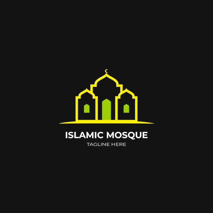 Free Vector islamic logo in two colors
