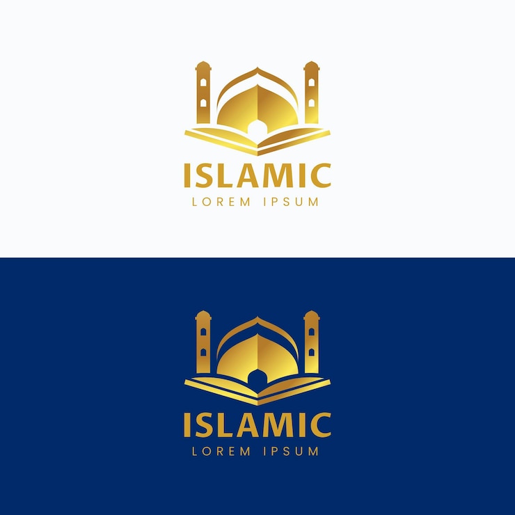 Free Vector islamic logo in two colors
