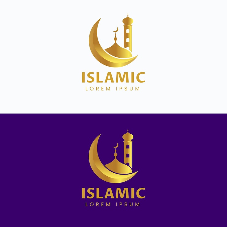 Free Vector islamic logo in two colors