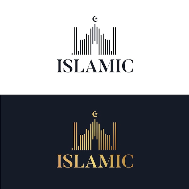 Islamic logo in two colors