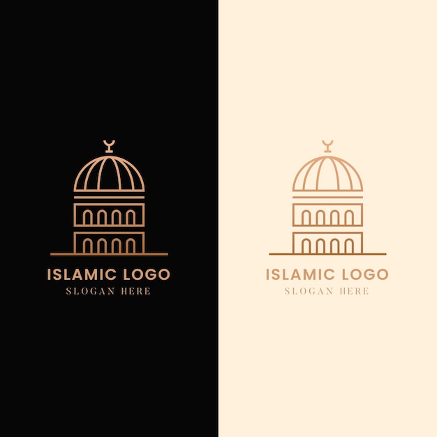 Исламский логотип в двух цветах