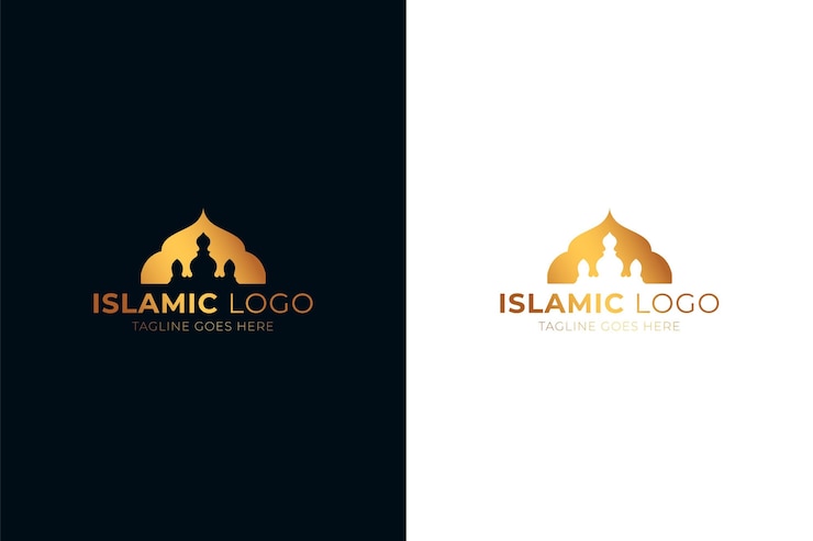 Free Vector islamic logo in two colors