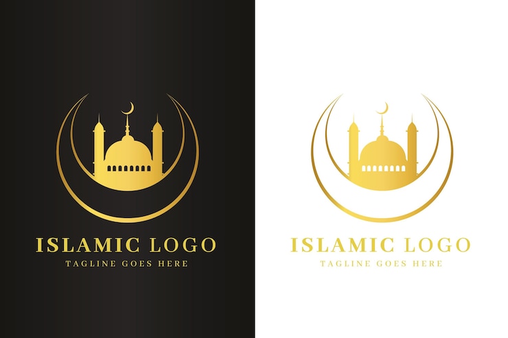 Free Vector islamic logo in two colors