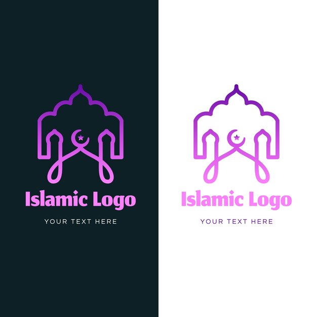 Islamic logo in two colors