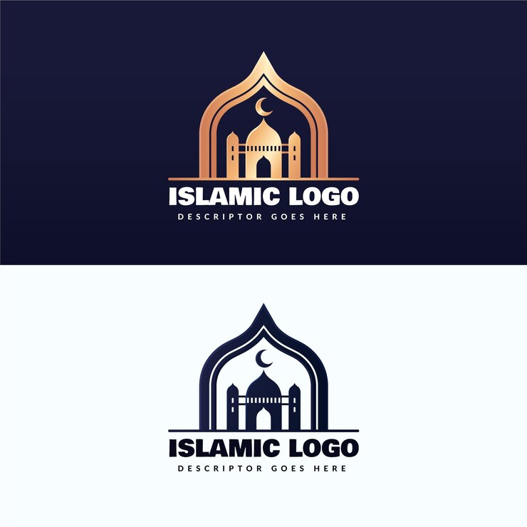 Free Vector islamic logo in two colors