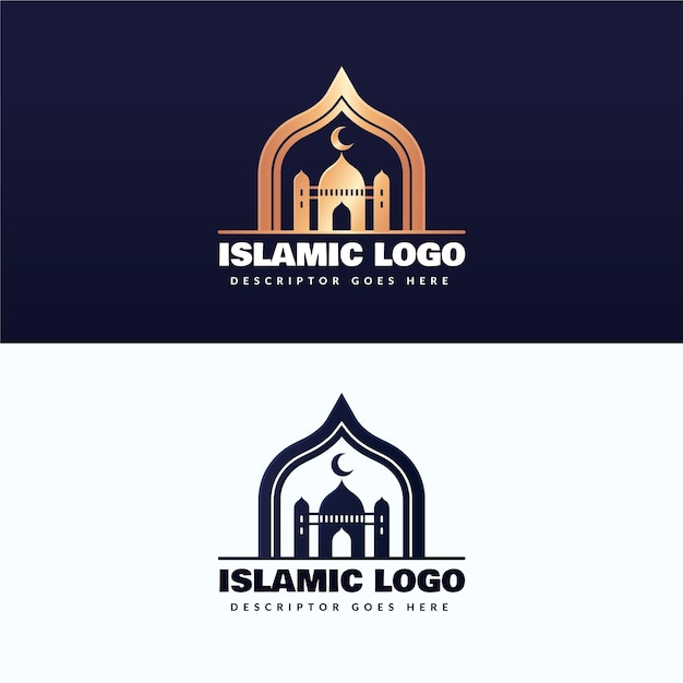 Islamic logo in two colors