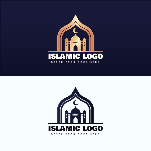 2色のイスラムロゴ