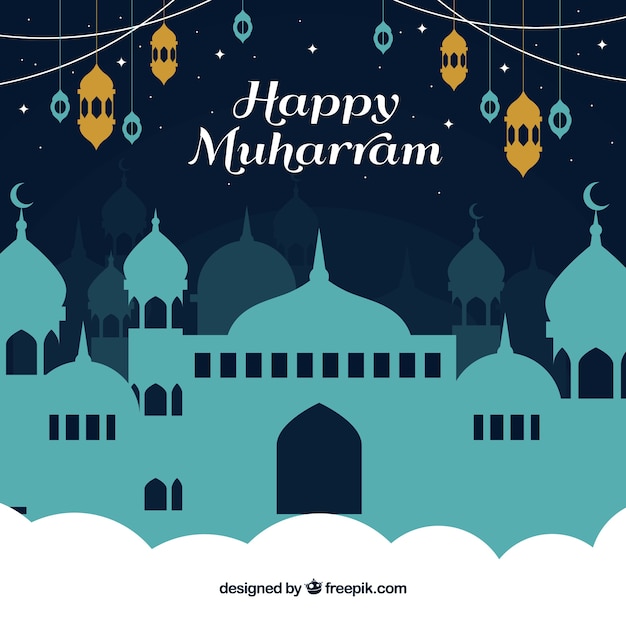 Islamic new year background