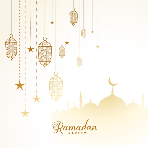 Design della carta festival islamico ramadan kareem eid