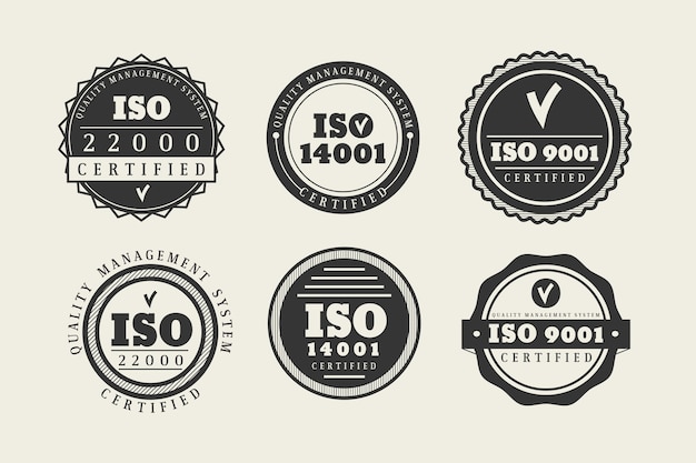 Iso certification stamp collection