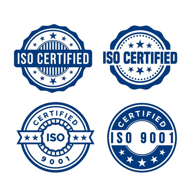 Iso certification stamp collection