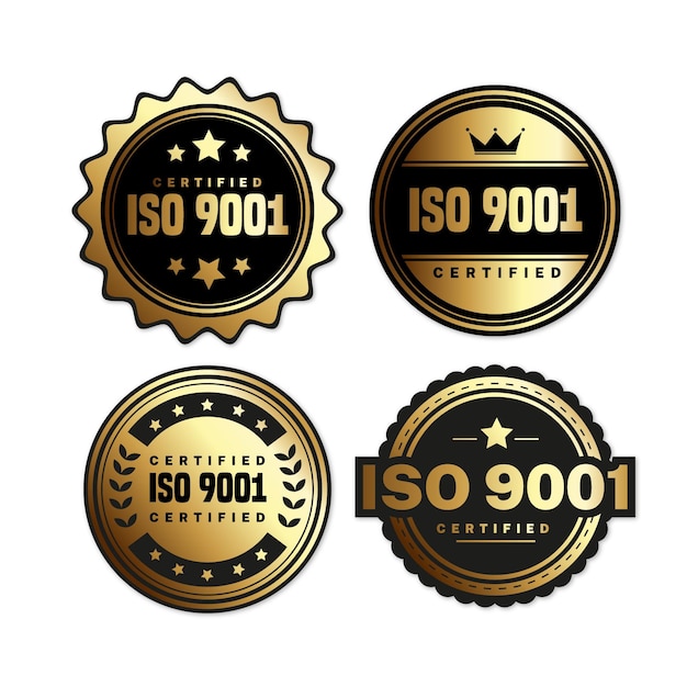 Collezione di francobolli di certificazione iso