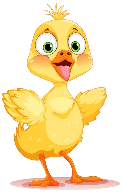 Free vector isolated baby chicken cartoon