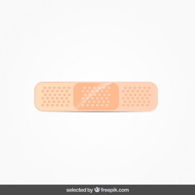 Free vector isolated band aid