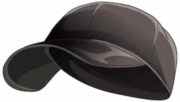 Бесплатное векторное изображение Изолированная черная кепка
