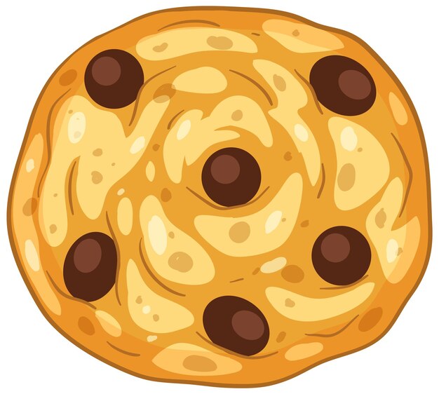 Isolated delicious cookie biscuit cartoon