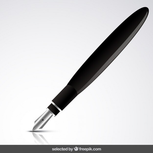 Free Vector isolated fountain pen