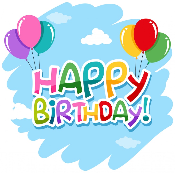 Free Vector isolated happy birthday icon