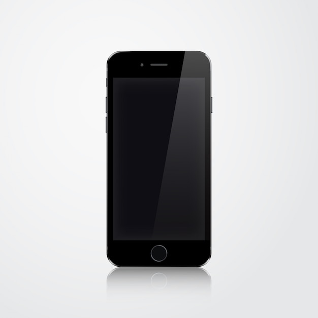 Free vector isolated mobile phone