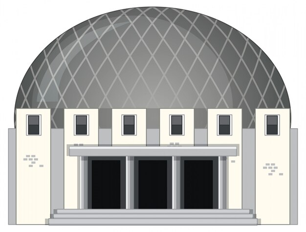 Изолированное изображение современного здания