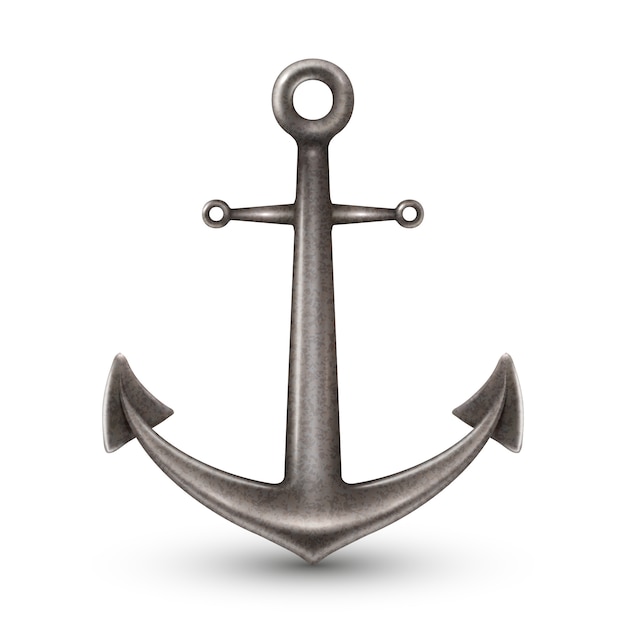 Free vector isolated realistic anchor