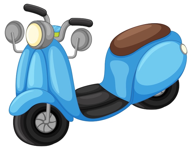 Free vector isolated scooter in cartoon design