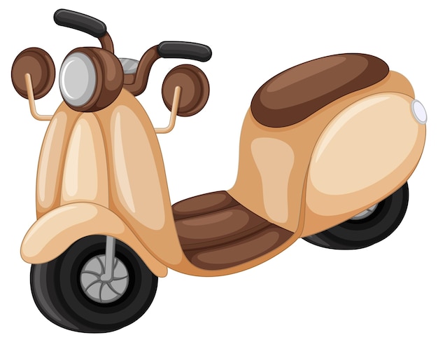 Vettore gratuito scooter isolato nel design del fumetto