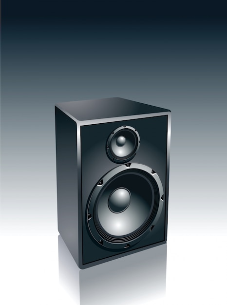 Free vector isolated speaker design