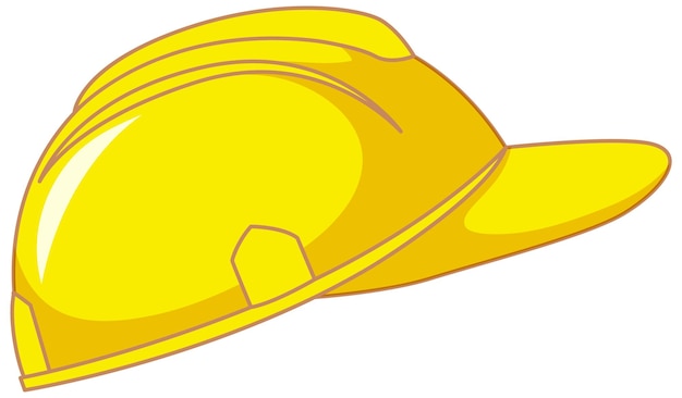 격리 된 노란색 안전 헬멧