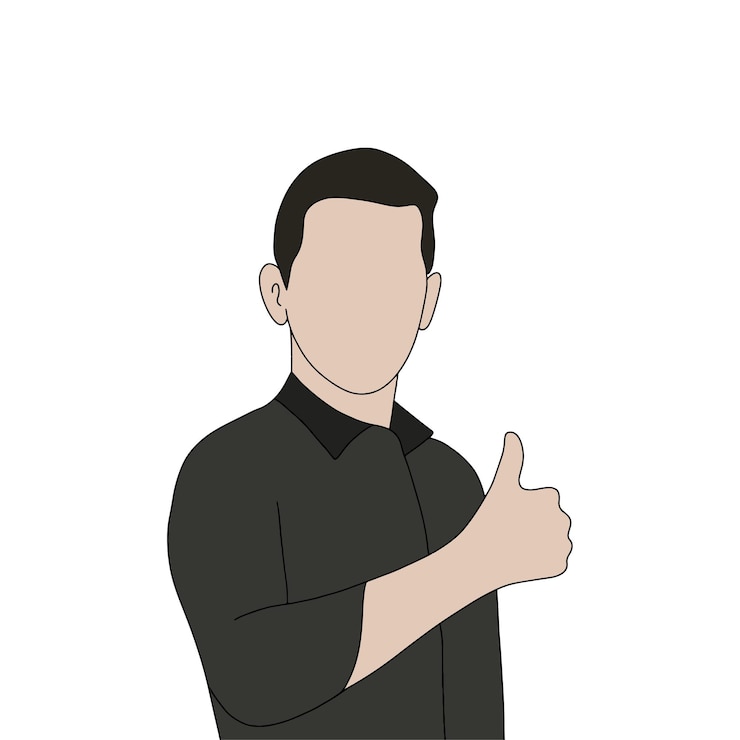 무료 Vector 흰색 배경 그림에 다른 포즈로 설정 격리 된 젊은 잘 생긴 남자