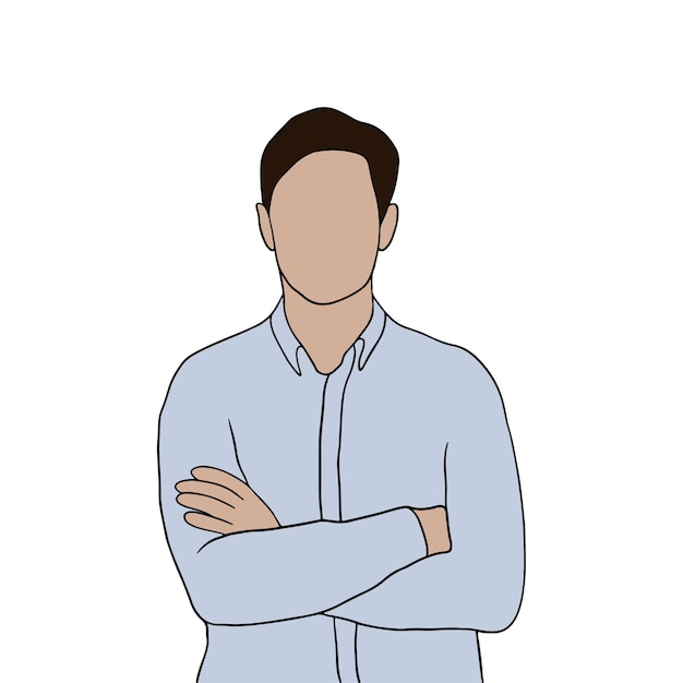 Бесплатное векторное изображение Изолированный молодой красивый мужчина в разных позах на белом фоне иллюстрации