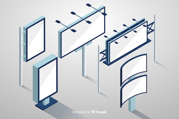 Isometric billboard collection