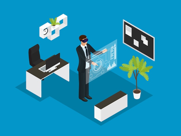Isometric Business People Concept